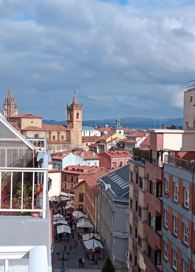 Ferienwohnung Atico Quintana I - Con Terraza, Vistas A La Ciudad, En El Centro, Con Wifi Y Garaje Oviédo Exterior foto