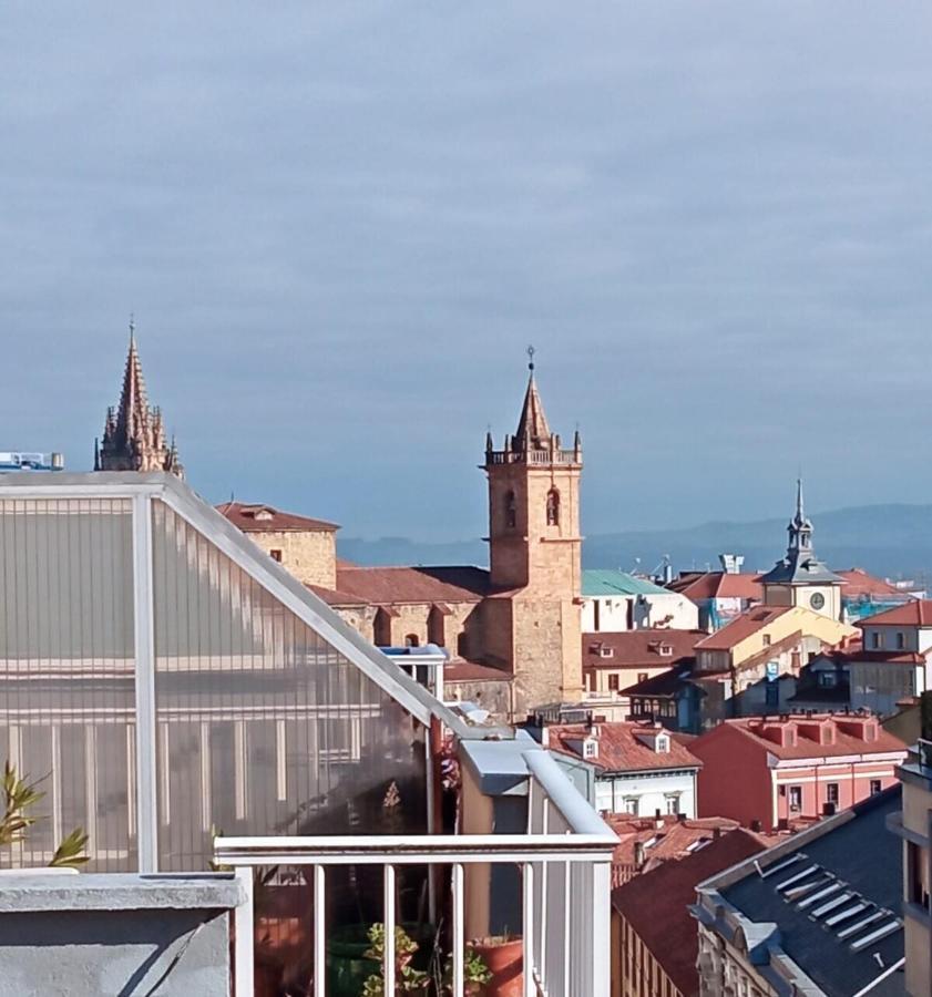 Ferienwohnung Atico Quintana I - Con Terraza, Vistas A La Ciudad, En El Centro, Con Wifi Y Garaje Oviédo Exterior foto
