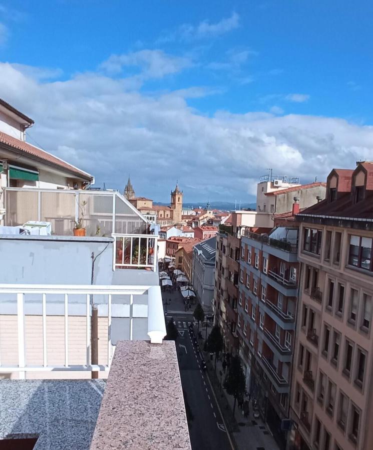Ferienwohnung Atico Quintana I - Con Terraza, Vistas A La Ciudad, En El Centro, Con Wifi Y Garaje Oviédo Exterior foto