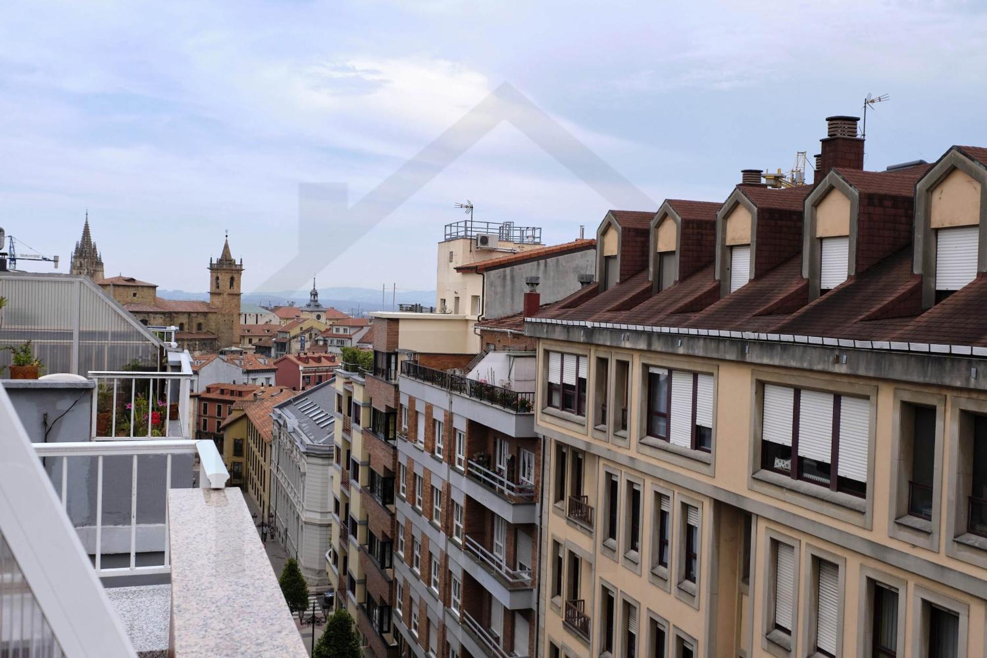 Ferienwohnung Atico Quintana I - Con Terraza, Vistas A La Ciudad, En El Centro, Con Wifi Y Garaje Oviédo Exterior foto
