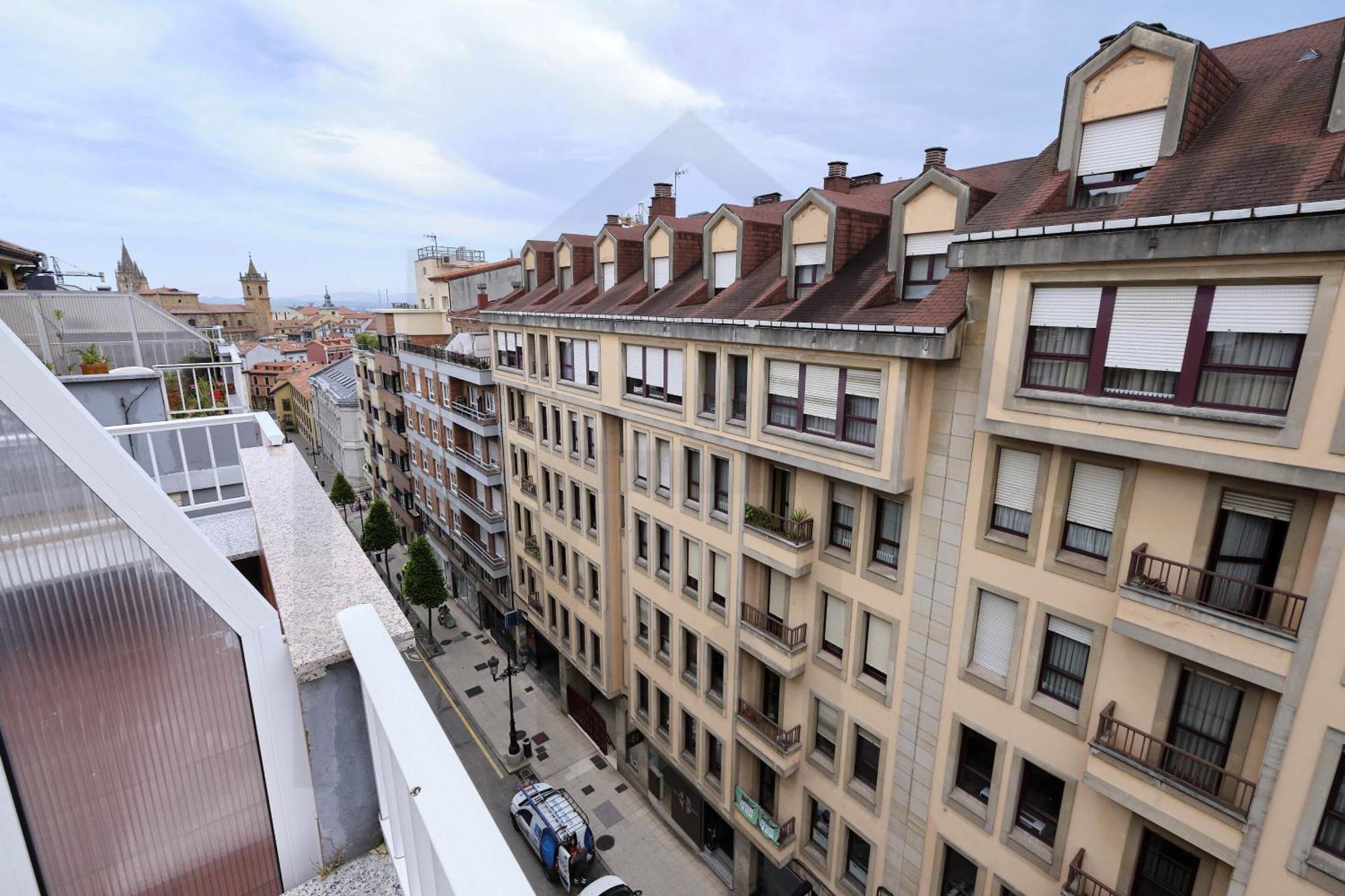 Ferienwohnung Atico Quintana I - Con Terraza, Vistas A La Ciudad, En El Centro, Con Wifi Y Garaje Oviédo Exterior foto